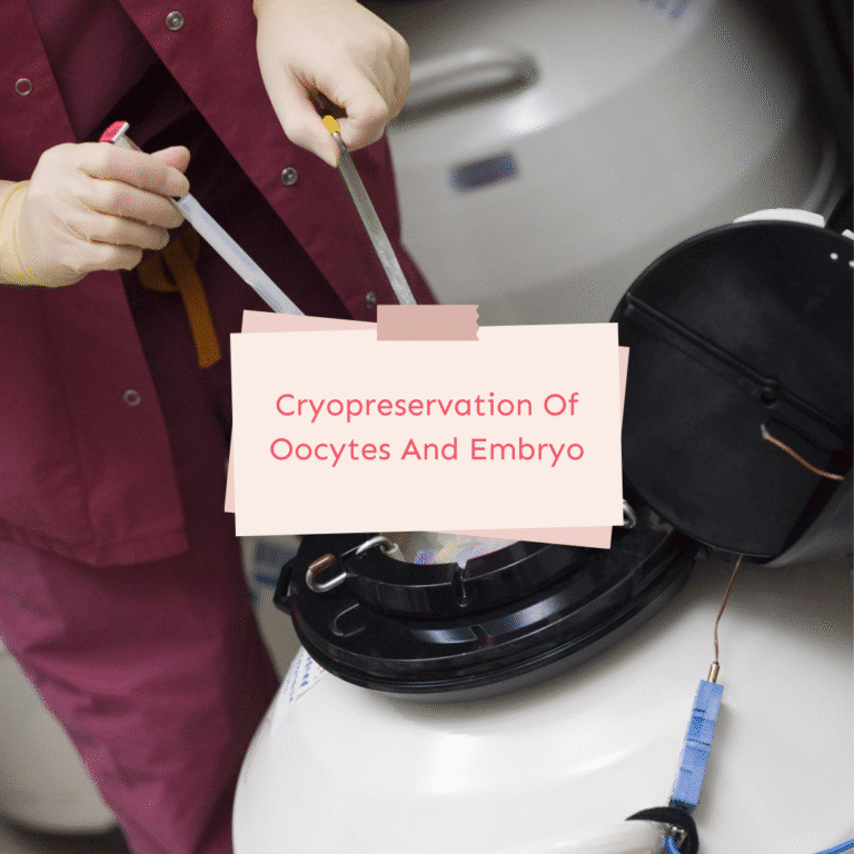 Cryoconservation des ovocytes et des embryons