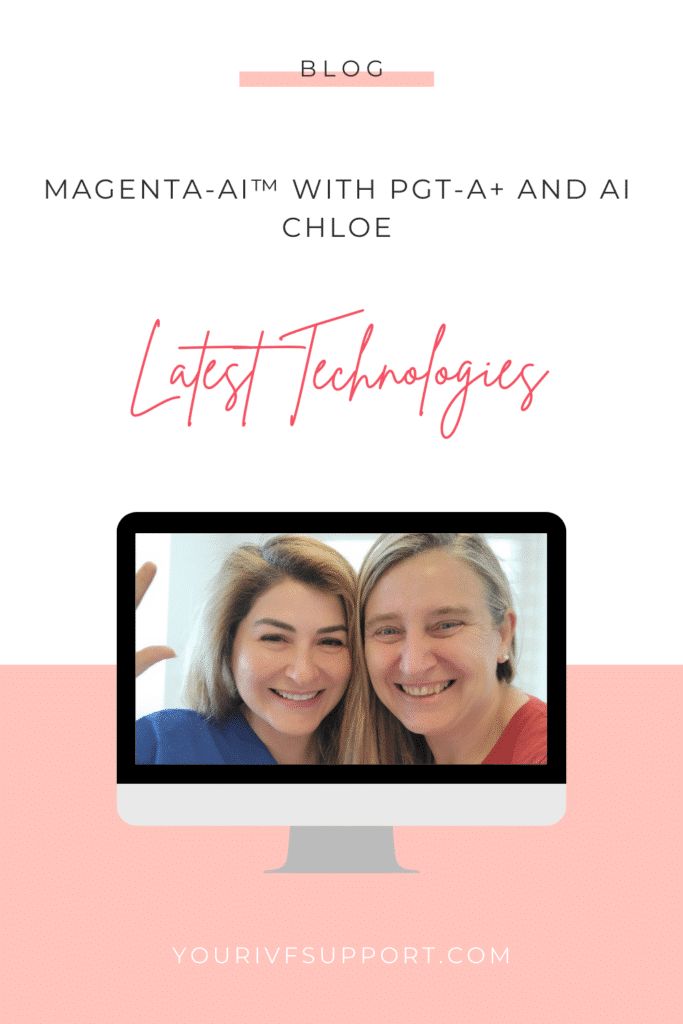 Magenta-AI-TM und AI Chloe von Fairtility TM