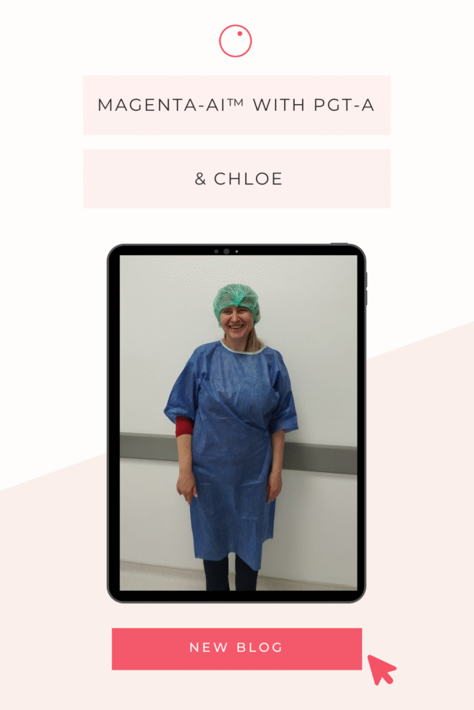 Magenta-AI-TM und AI Chloe von Fairtility TM