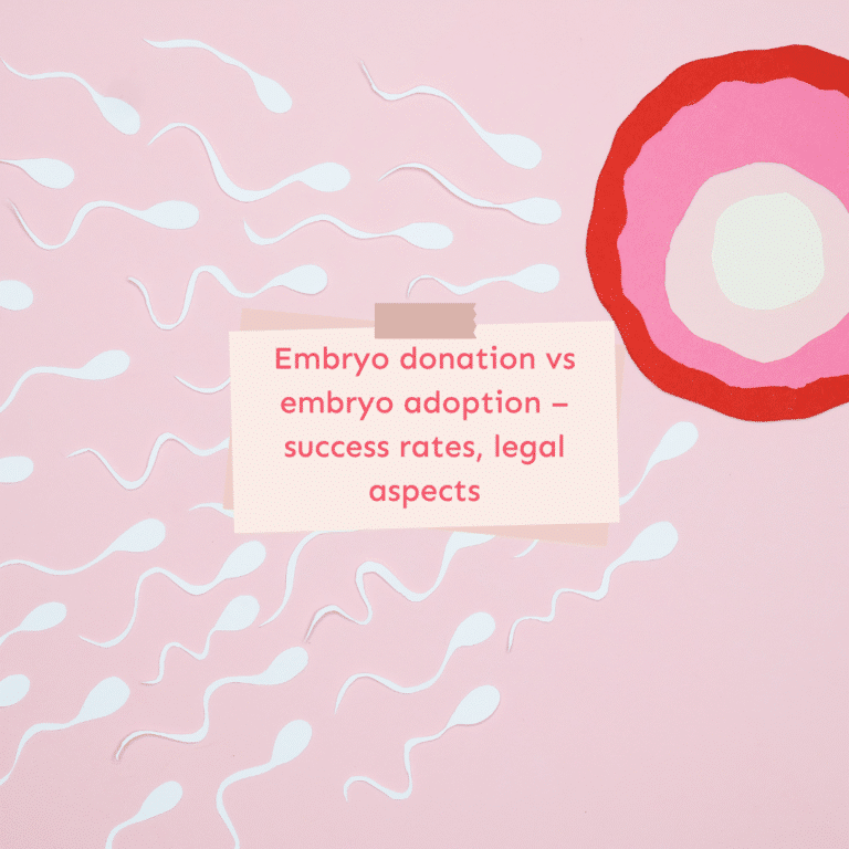 Embryonenspende vs. Embryoadoption