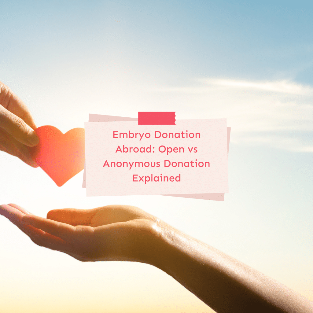 Embryo Donation Abroad: Open vs Anonymous Donation Explained 1 Embryo Donation Abroad: Open vs Anonymous Donation Explained